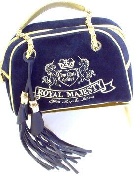 Royal Majesty Vintage Y2K, Black Velvet with Gold Trim, Tassels, Peekaboo Pocket